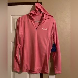 NWT HUK Hooded Pullover M